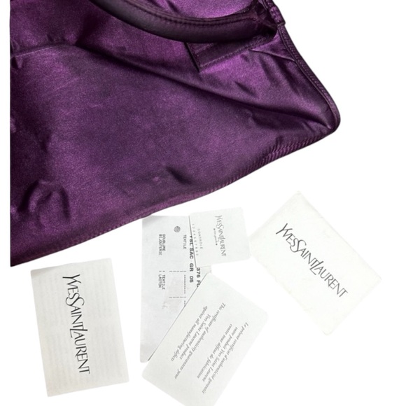 YSL Yves Saint Laurent Satin Sac (Vintage) - Picture 7 of 14